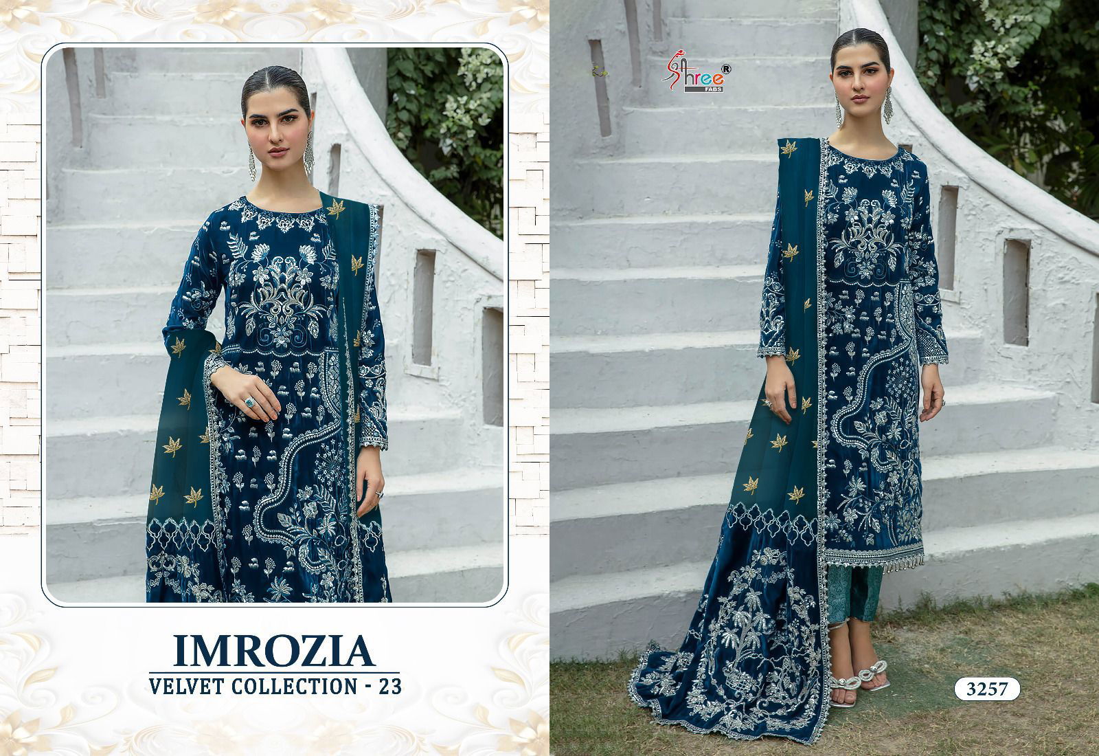 Imrozia Velvet Designer Pakistani Suits Catalog 